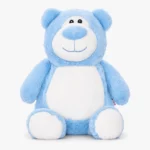 Blå teddybjørn med navn – Bernard