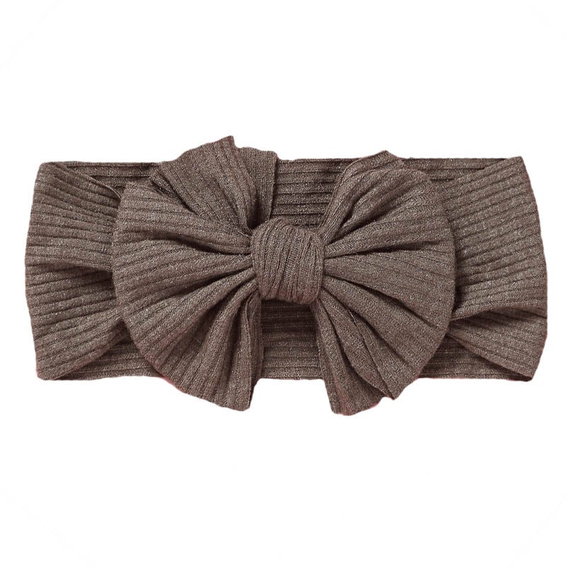 Elegant baby headband, ribbed Elegant ribbestrikket hårbånd til baby