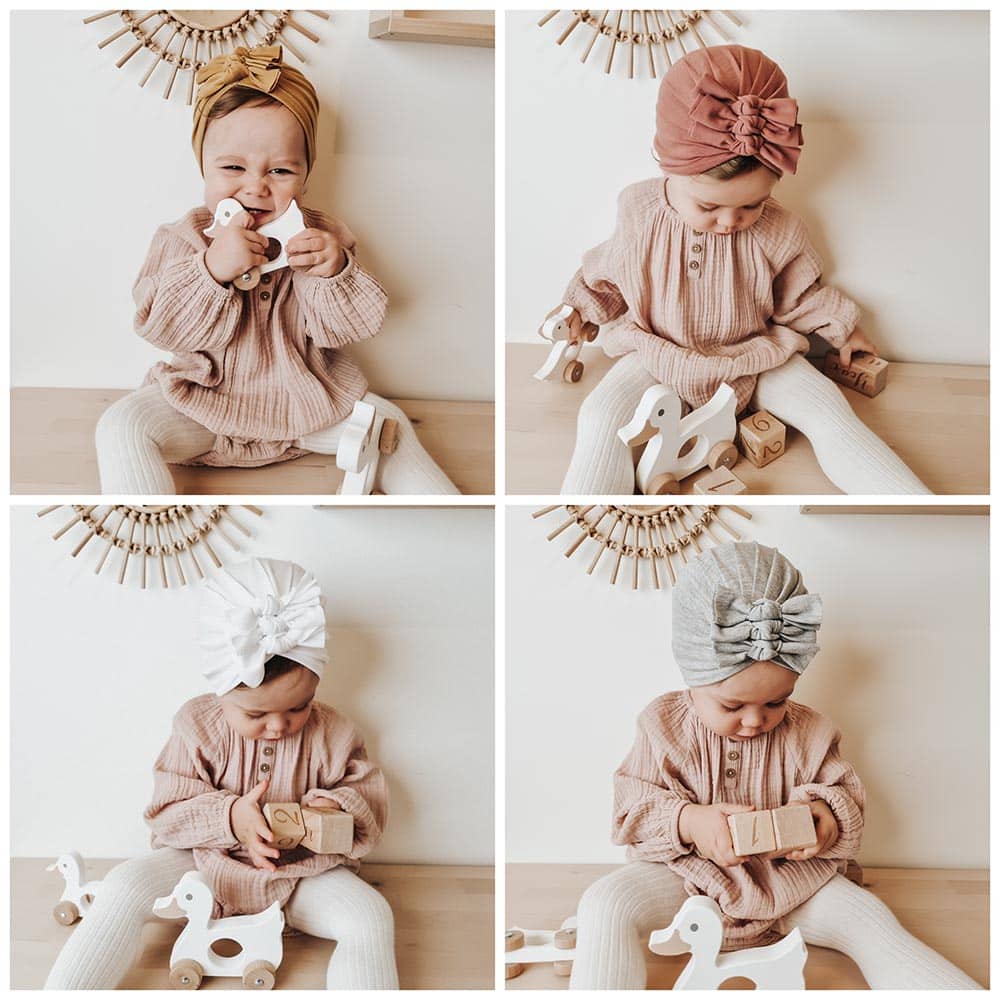Babyturbaner i flere farger