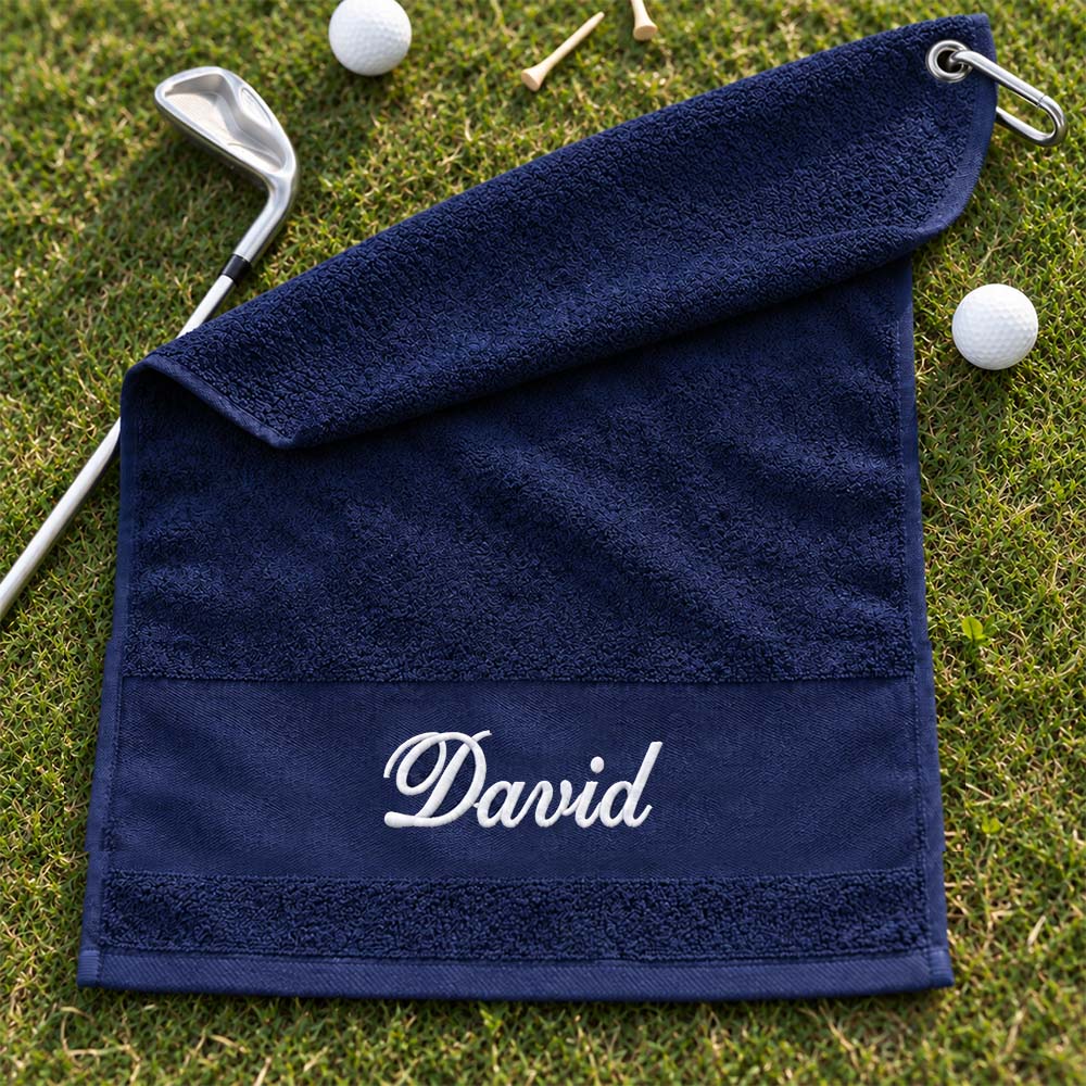 Golfhåndkle med navn
