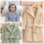 Badekåpe med brodert navn til barn og baby