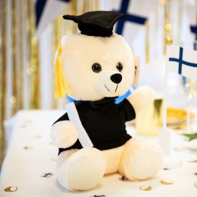 Teddybjørn med studentlue
