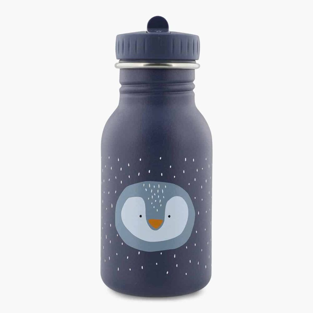 Kids water bottle penguin, Mr. Penguin Drikkeflaske til barn med pingvin, Mr. Penguin