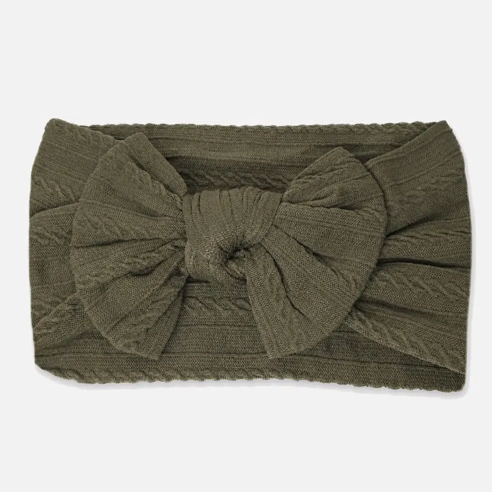 Green headband for baby Grønt hårbånd til baby