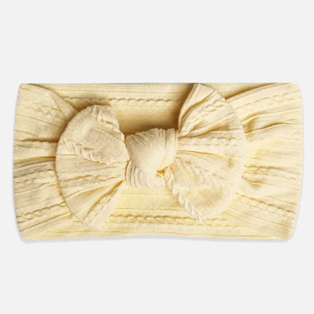 Yellow headband for baby Gult hårbånd til baby
