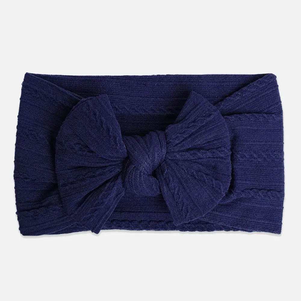 Marine blue headband for baby Marineblått hårbånd til baby