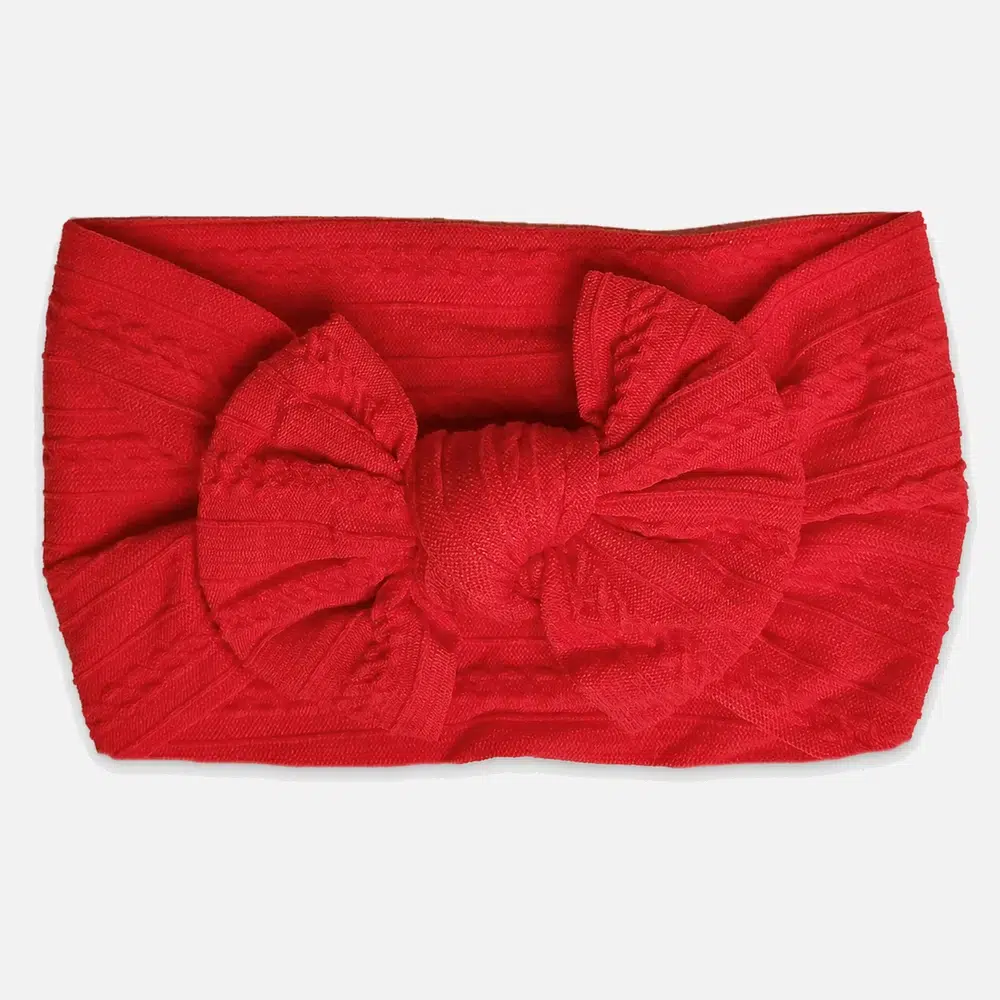Red headband for baby Rødt hårbånd til baby